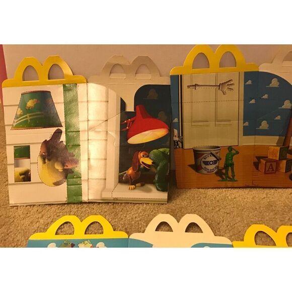 Disney's Toy Story UK McDonalds Set of 5 Happy Meal Boxes Unused, Mint - Picture 9 of 10